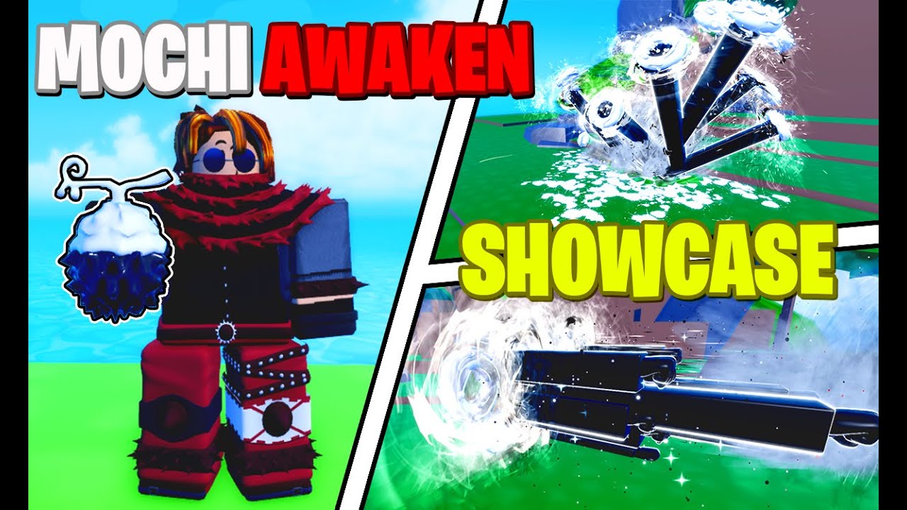 MUITO LINDA!! SHOWCASE DA NOVA MOCHI AWAKEN NO ONE FRUIT SIMULATOR E + SOBRE O UPDATE - ROBLOX