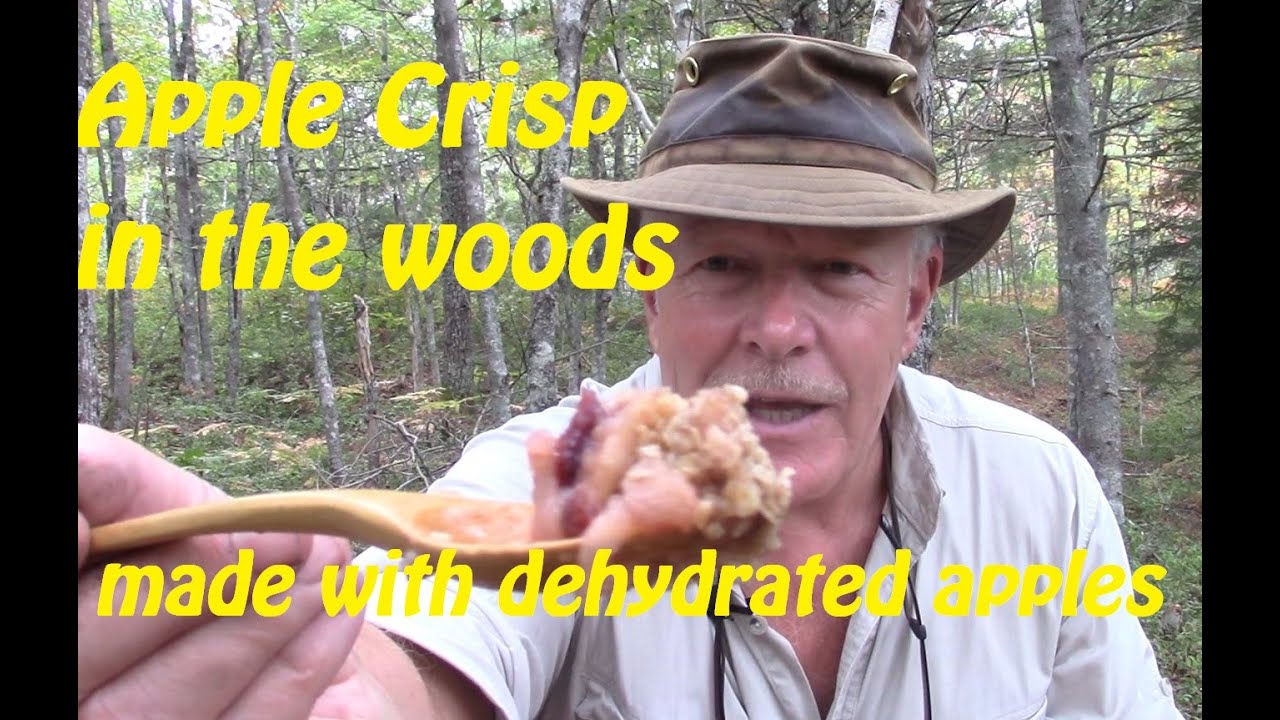 Apple Crisp in the Woods using Dehydrated Apples