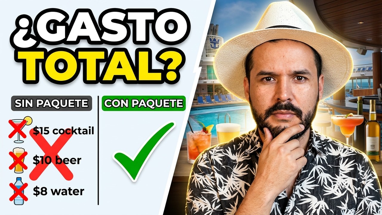 ESTO es lo que gastas si NO compras paquete de bebidas en Royal Caribbean