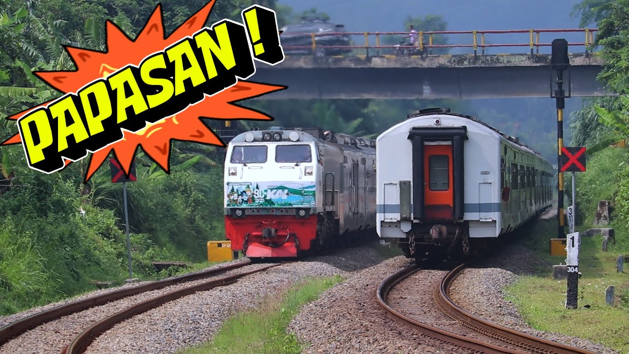 Kereta Apa Saja yang Papasan di Spot Ini? Lengkap dengan Jam nya