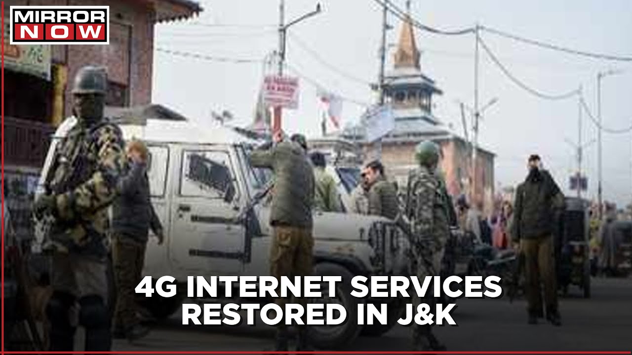 J&K: 4G internet services restorted after 18 months since abrogation of Article 370