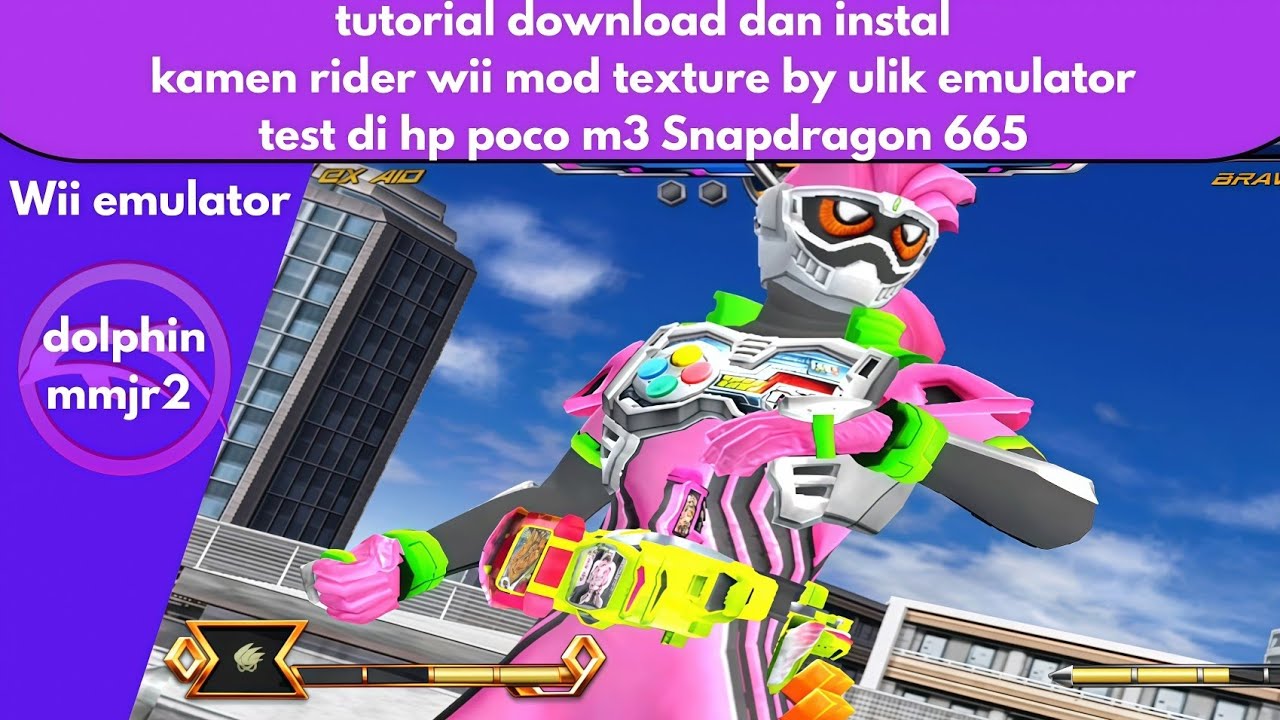 Tutorial download dan instal game kamen rider super climax heroes mod texture di hp
