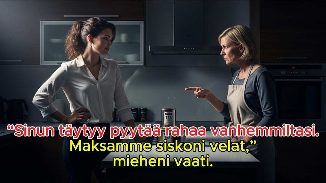 “Sinun täytyy pyytää rahaa vanhemmiltasi. Maksamme siskoni velat,” mieheni vaati.