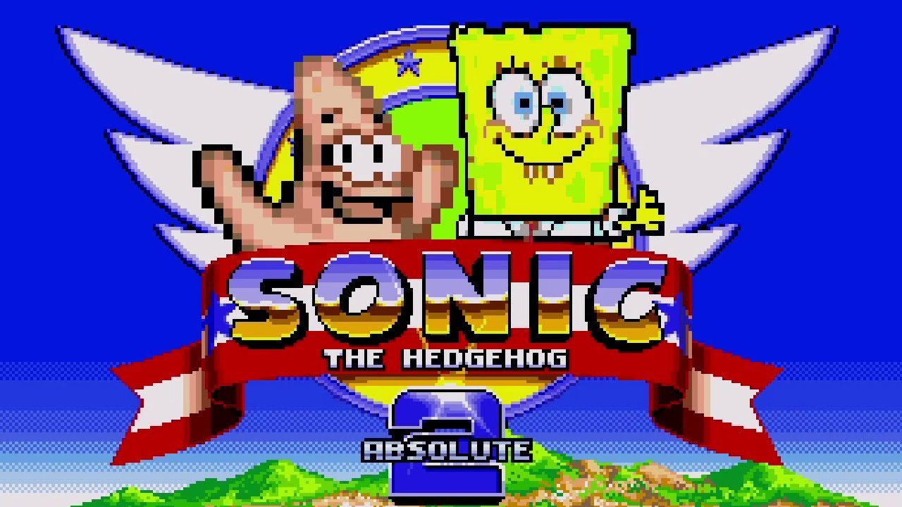 SpongeBob 2 Absolute (Sonic 2 Absolute Mod) by DZTVE - Version 3.0 Longplay with All Chaos Spatulas