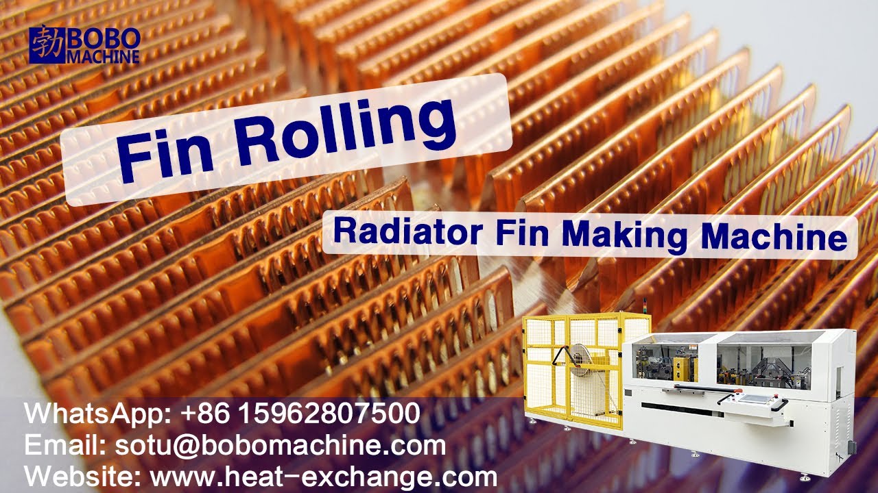 Copper Radiator Fin Strip Roll Folding Forminng Making Machine