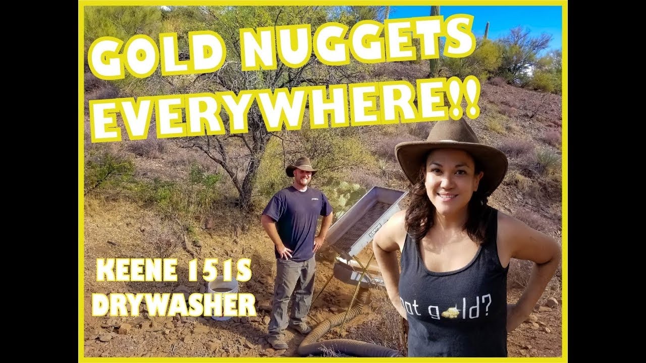 GOLD NUGGETS EVERYWHERE!!! The Keene 151 Drywasher