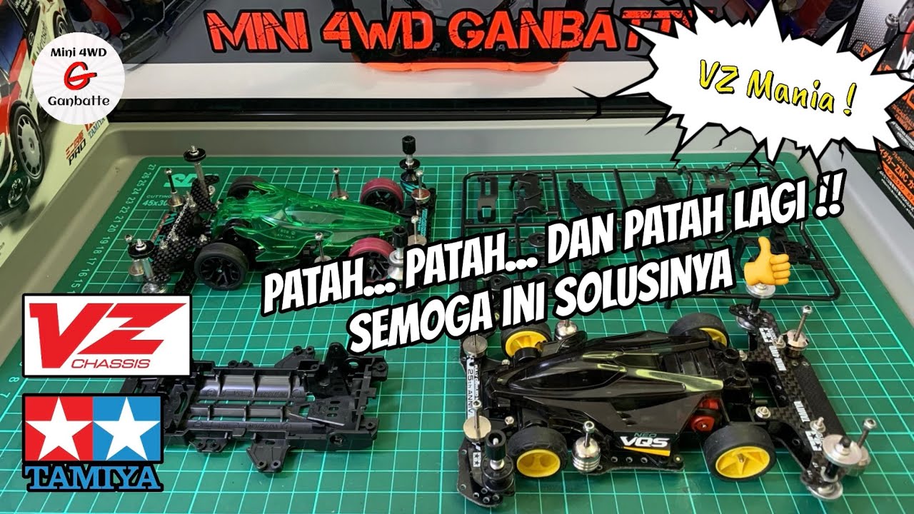 [ミニ四駆] TAMIYA | How To Make VZ Chassis More Durable | Neo-VQS Advanced Pack Bumperless Setup