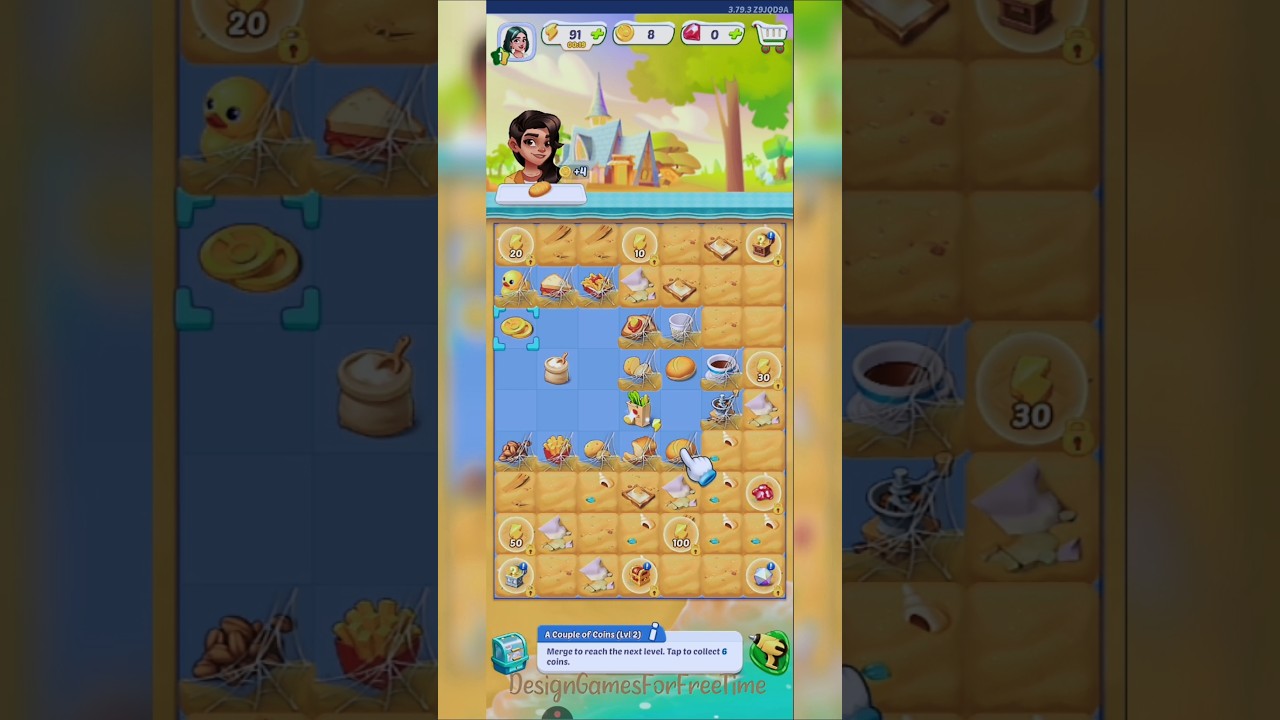 Gossip Harbor: Merge & Story - Level 1 gameplay merge object logic puzzle brain design decor game
