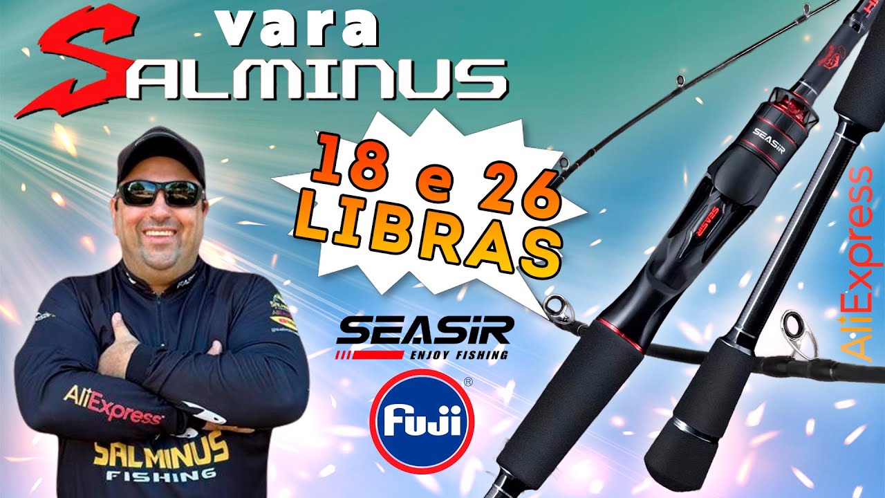Lan&ccedil;amento!! Vara SALMINUS 18 e 26 libras SeaSir - AliExpress
