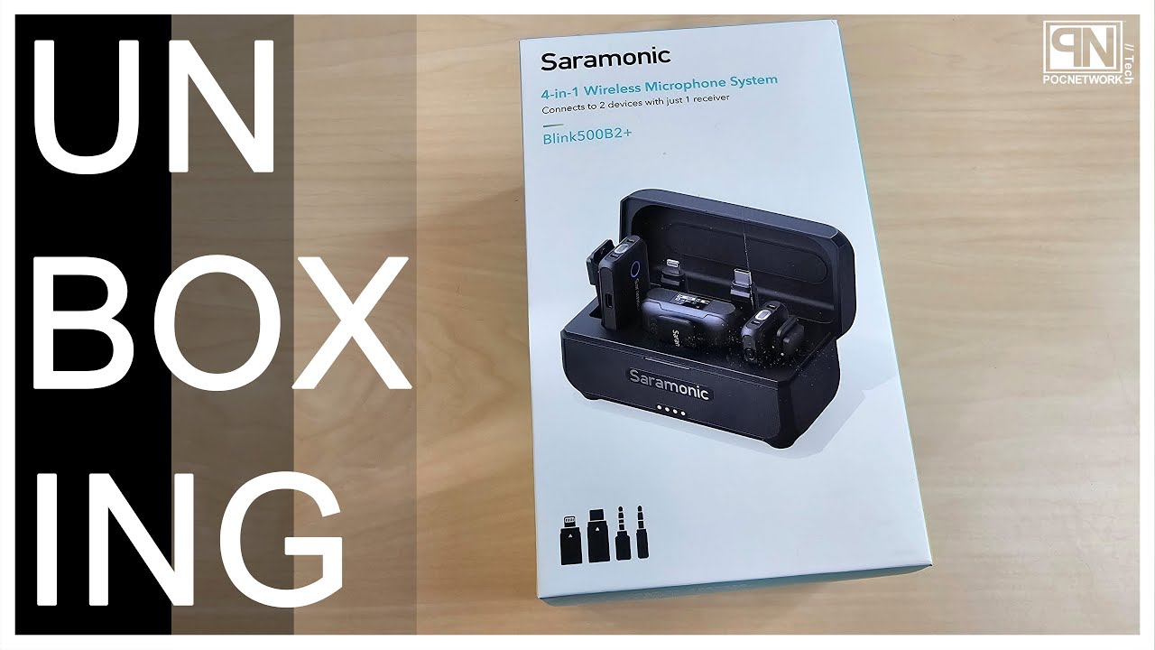 Saramonic Blink500 B2+ 4-in-1 Wireless Mic System - Unboxing - Poc Network