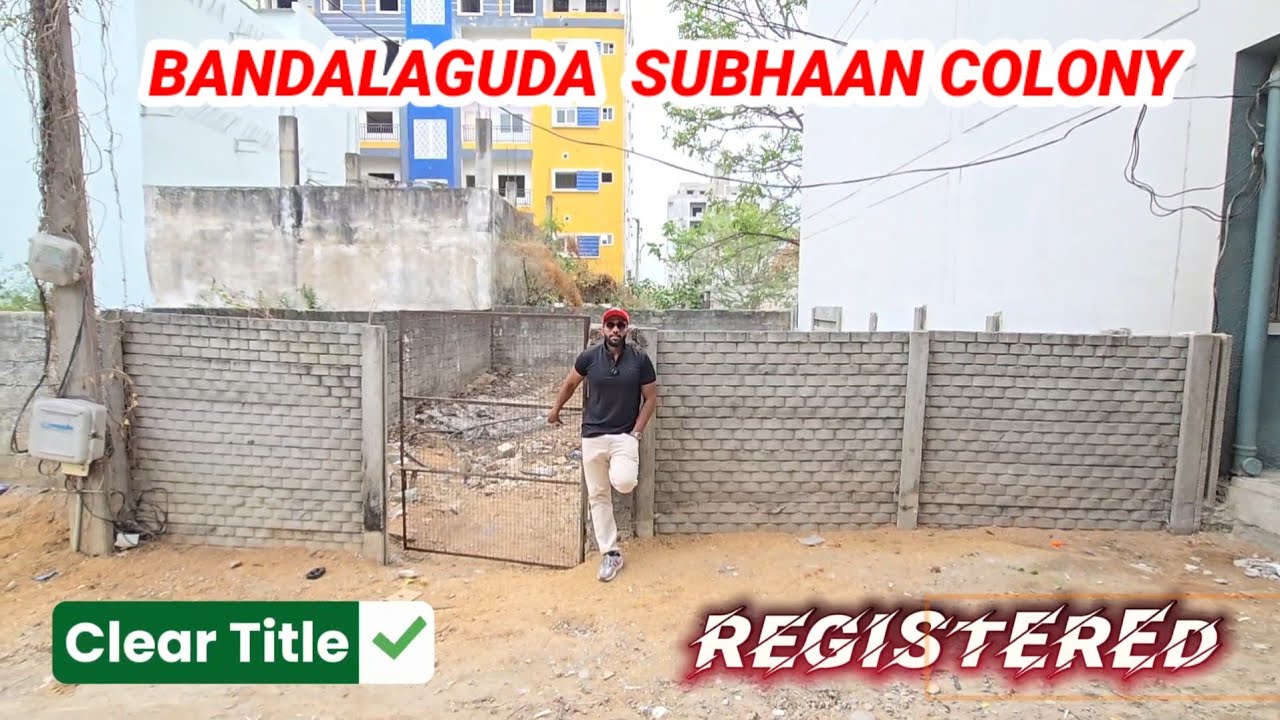 Plot for sale in chandrayangutta bandalaguda hyderabad subhan colony