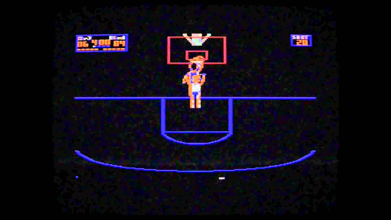 Commodore 64- Playing one on one- Dr.J VS Larry Bird