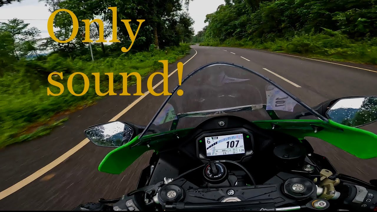 ZX10R Arrow exhaust roaring in the hills!