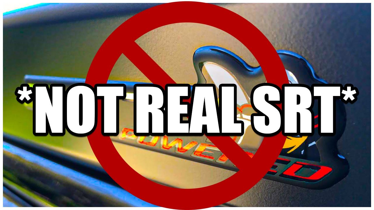 This is why DODGE DOES NOT consider DODGE CHARGER 392 SCAT PACK to be an SRT??? (MUST WATCH)......