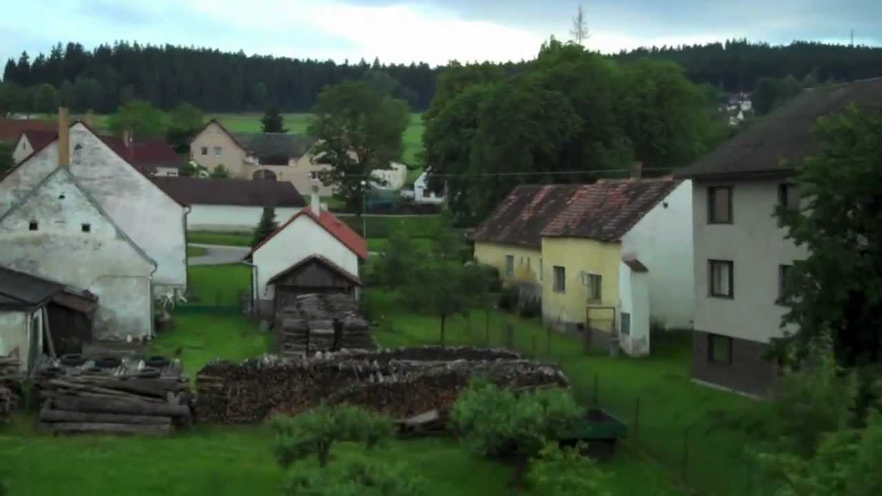 Small Towns & Villages in South Bohemia from Czech Railways Train
