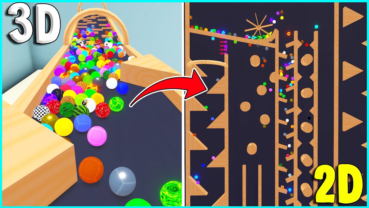 Превращаем 3D-маршрут в 2D-маршрут — игровой процесс Marble World