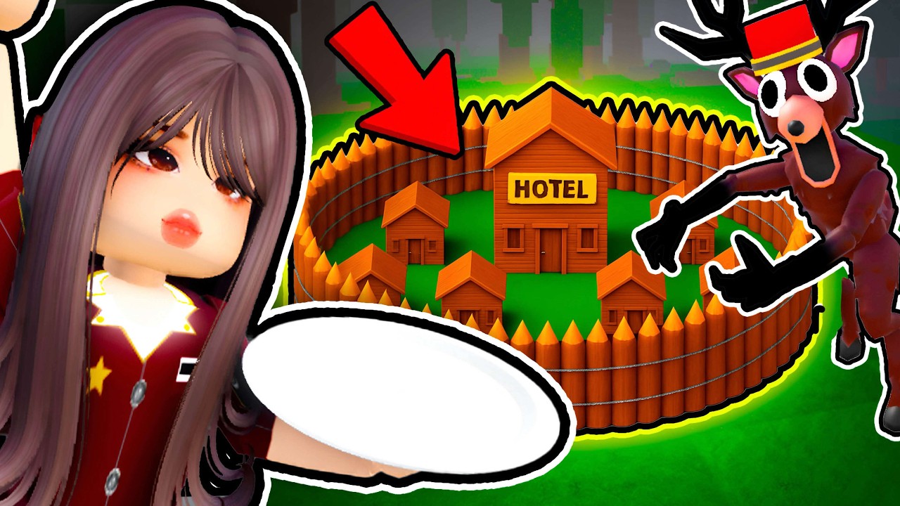 Building a MEGA HOTEL BASE In 99 NIGHTS IN THE FOREST! (Roblox)