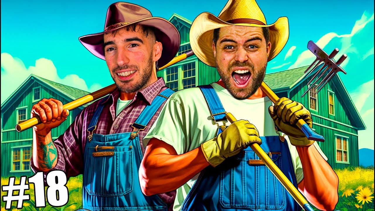 MAKIMAN Y YO CONTRUISMOS NUESTRA CASA EN EL RANCHO DE MI ABUELO 🏡 | Ranch sim #18