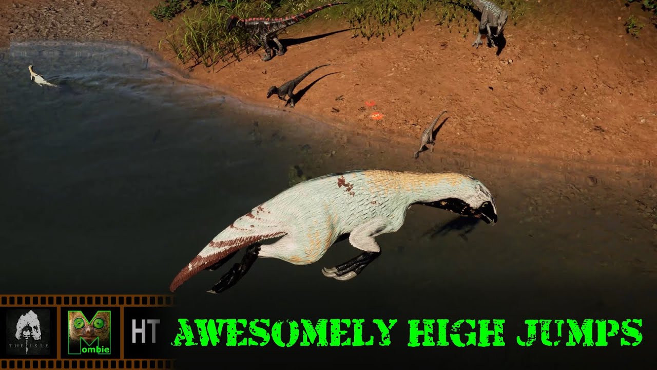 The Isle Evrima - Awesomely High Jumps - Horde Test - Beipiaosaurus