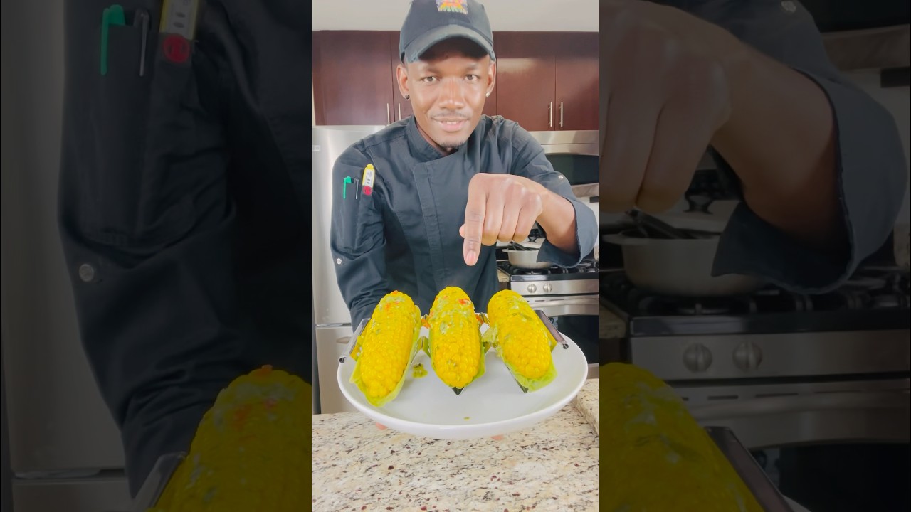 Boiled Corn Island Style | Jamaican Street Food with Coconut Milk & Spices 🇯🇲🌽