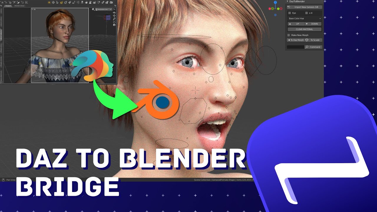 DAZ TO BLENDER BRIDGE: How to use this amazing official script