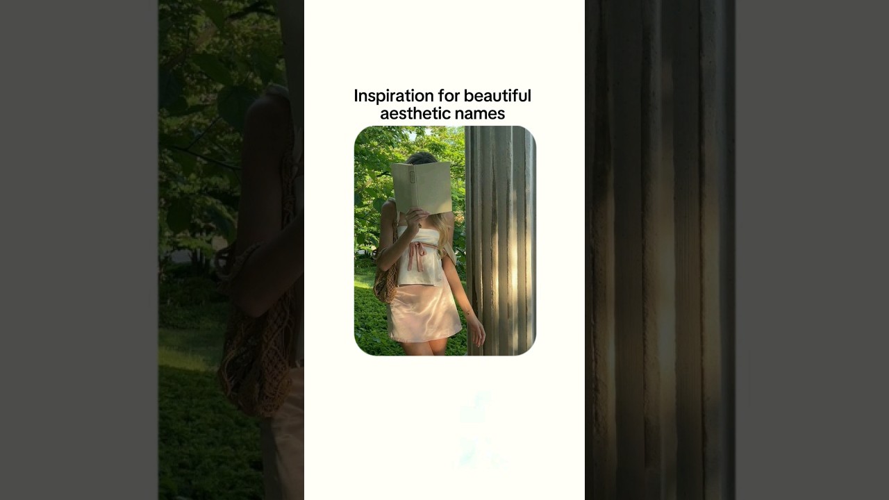 Inspiration for beautiful aesthetic names for girls ⋆. 𐙚 ˚ || #shorts  #aesthetic #name #inspiration