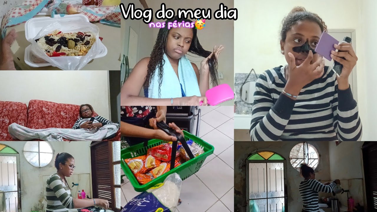 Vlog:comi hot-dog,skin care e conversando com vocês,supermercado..