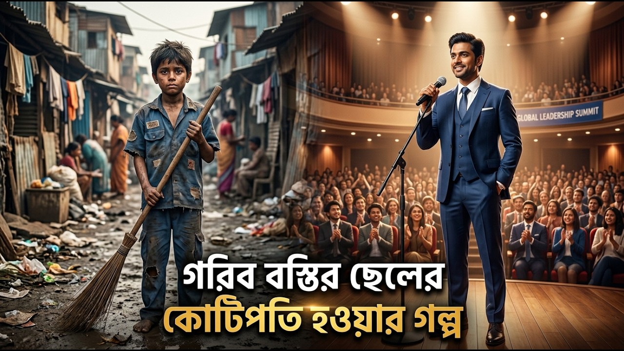 বস্তির ছেলে যখন কোটিপতি। স্কুলের ঝাড়ুদারের কোটিপতি হওয়ার অবিশ্বাস্য গল্প। Billionaire ‍Story । 2026