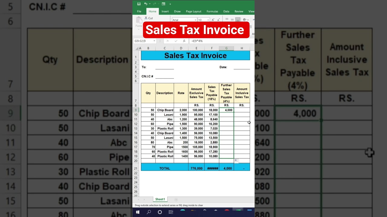 Sales Tax Invoice 99 % Dont know about this tricks must watch 