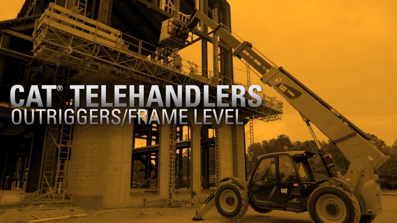 Cat&reg; Telehandler Outriggers Level