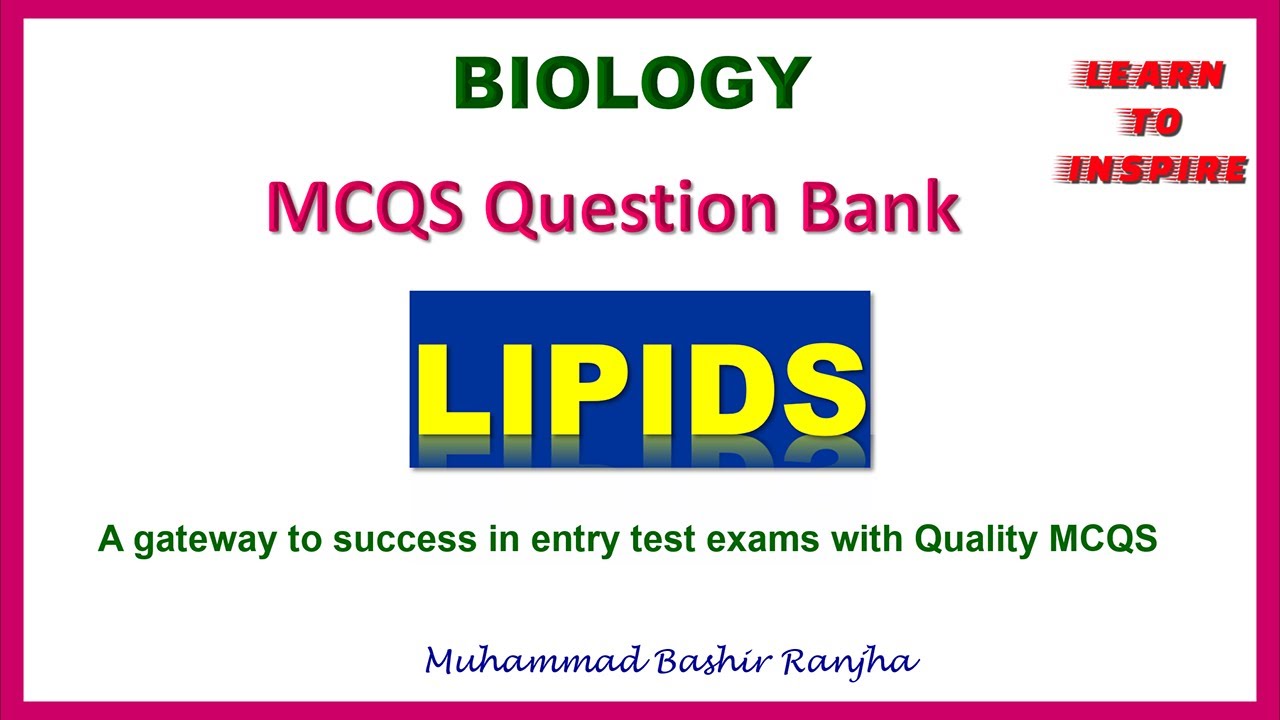 Lipids.#lipidsmcqs, #biologicalmoleculesmcqs ,|#mdcat2023| #etea2023|#nums2023#pgc#biologymcqs,#pgc