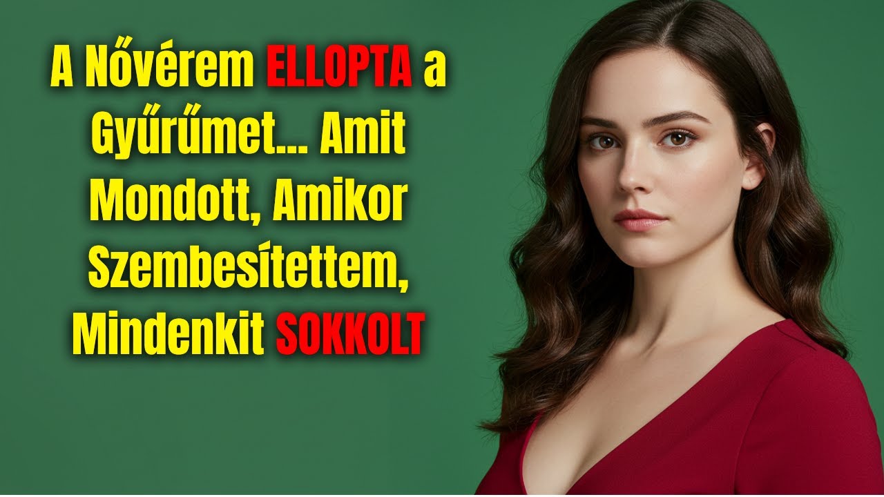 A Nőv&eacute;rem ELLOPTA a Gyűrűmet... Amit Mondott, Amikor Szembes&iacute;tettem, Mindenkit SOKKOLT