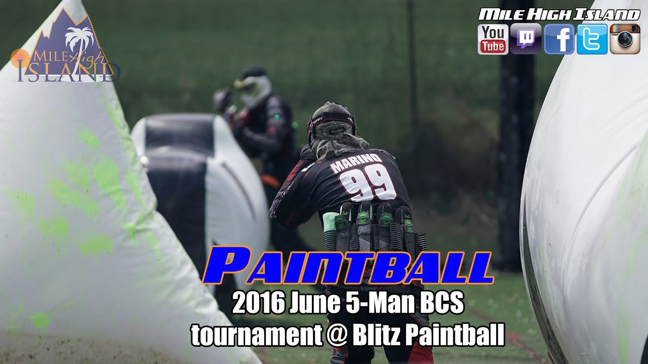 Paintball: 2016 June 5-Man BCS tournament @ Blitz Paintball