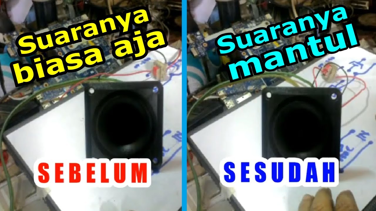Cara memperbesar suara speaker tweeter