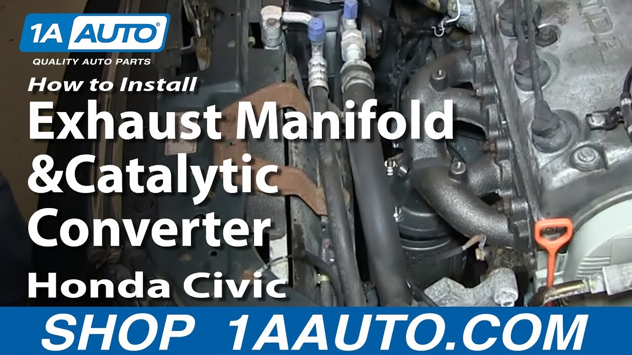 How to Replace Exhaust Manifold with Catalytic Converter 96-00 Honda Civic