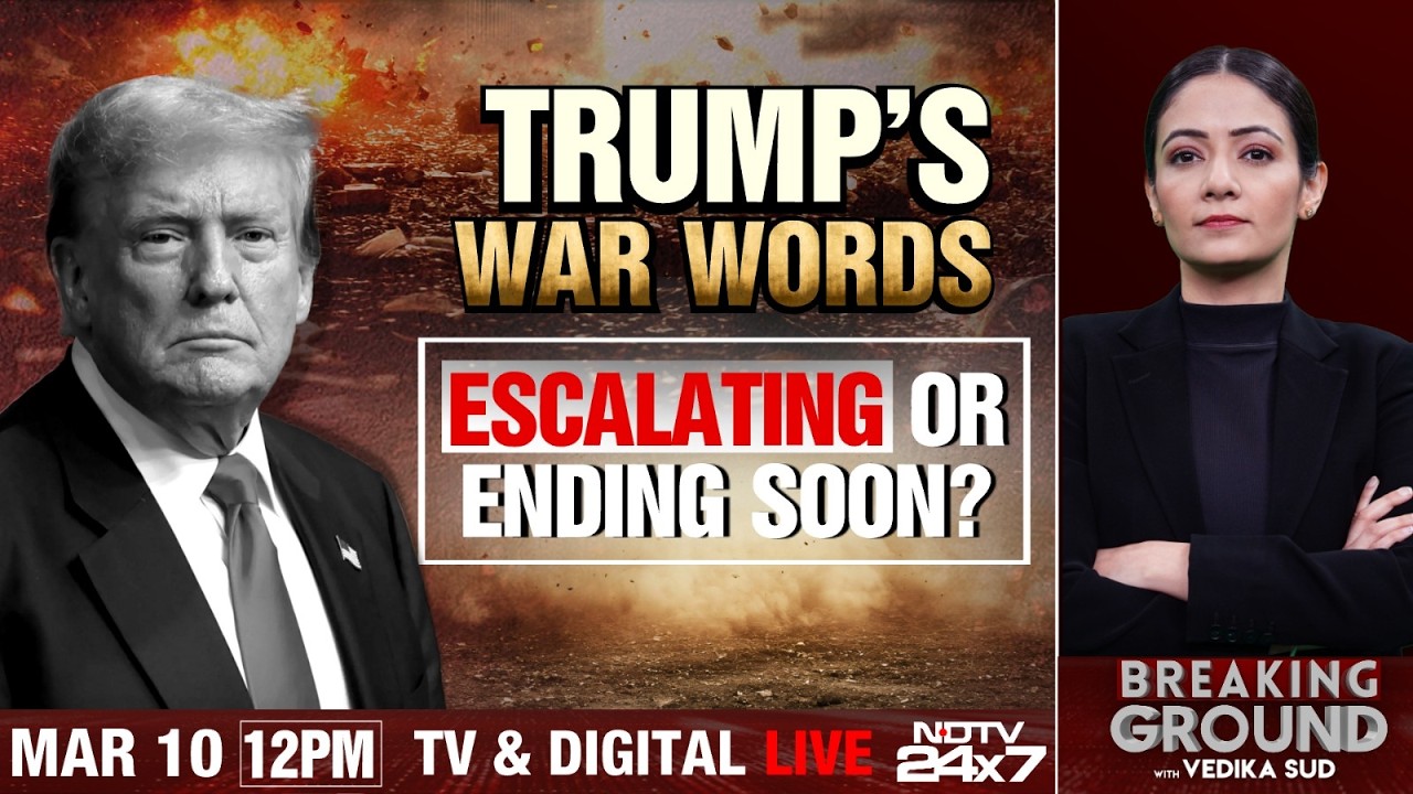 US Iran War News | Trump Warns Iran | Middle East War Escalating Or Ending Soon? | Breaking Ground