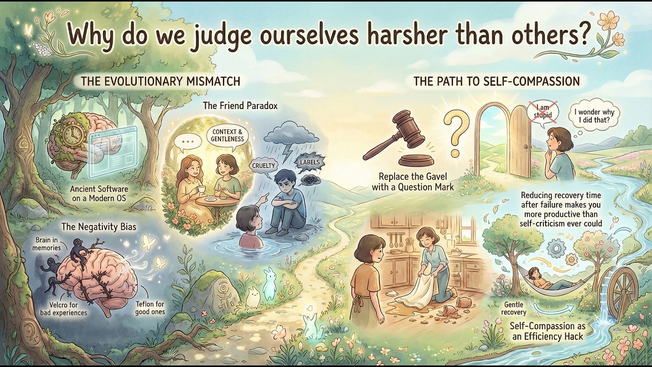Why Do We Judge Ourselves Harsher Than Others? | The Hidden Psychology of Self-Criticism 🧠