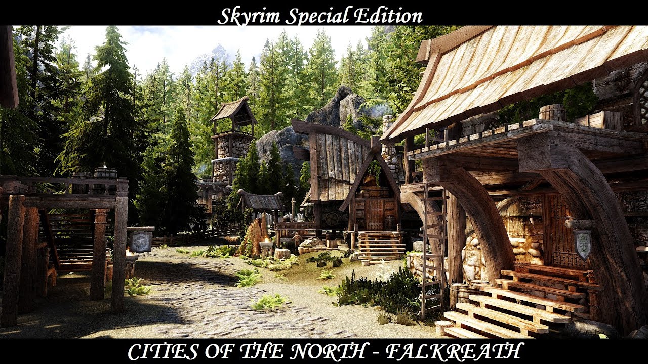Skyrim SE - Mod: Cities of the North - Falkreath