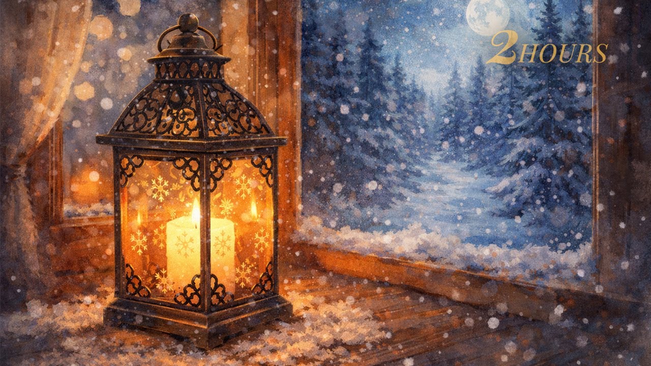 冬の夜のランタン – あたたかい灯りと静寂｜やさしいオルゴール風BGM（2H）Winter Night Lantern | Gentle Sleep BGM
