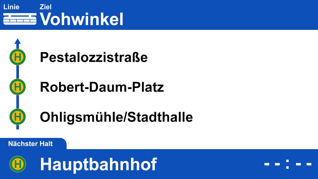 Ansagen Wuppertaler Schwebebahn