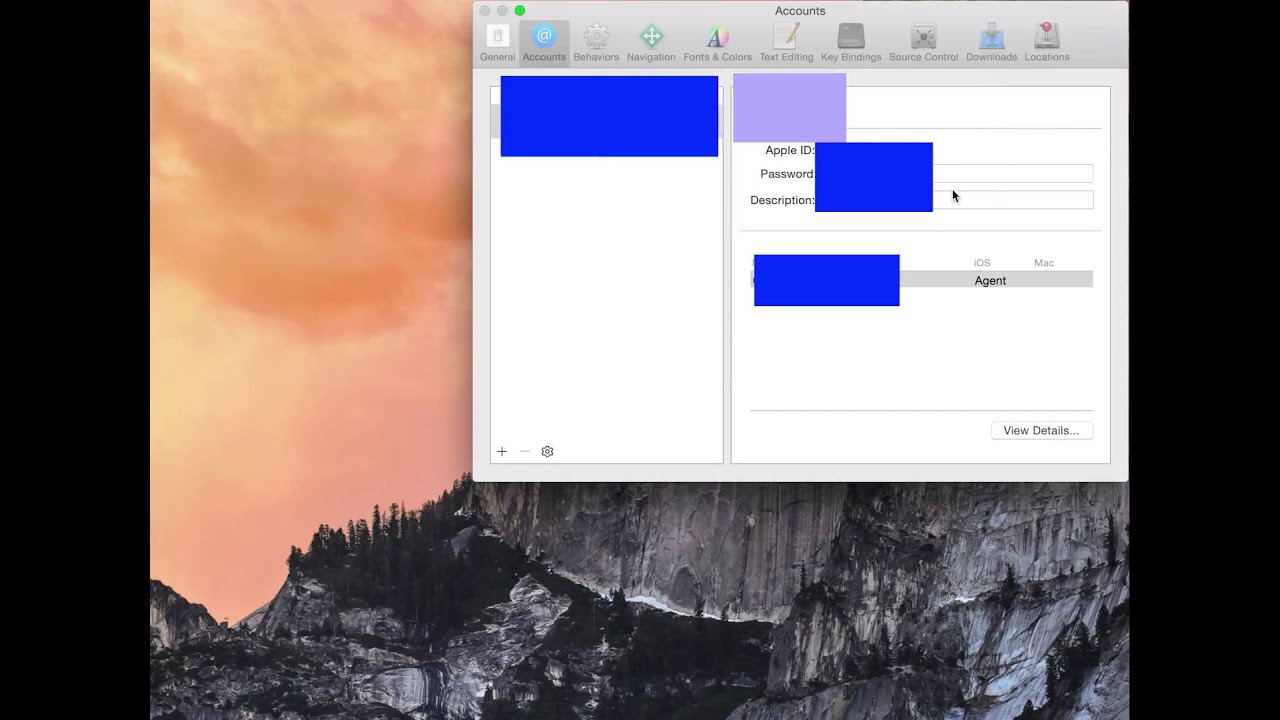 Xcode Profile Error