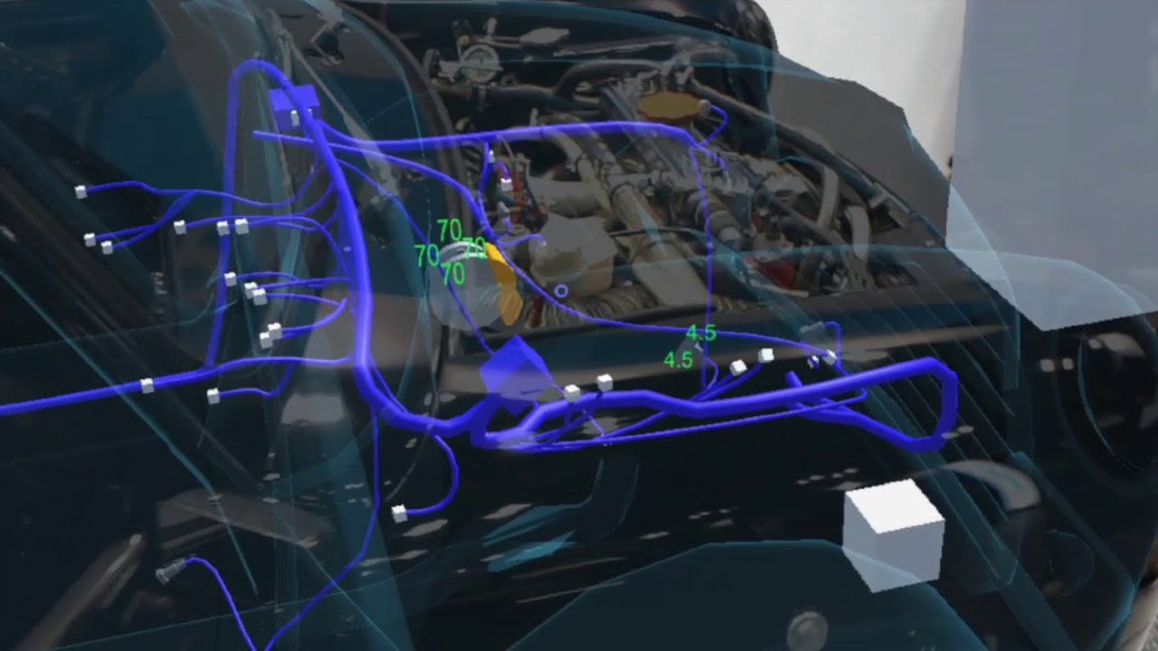HoloGARAGE:Microsoft Hololens Vehicle Maintenance AR Applications Demo at Automotive World 2018