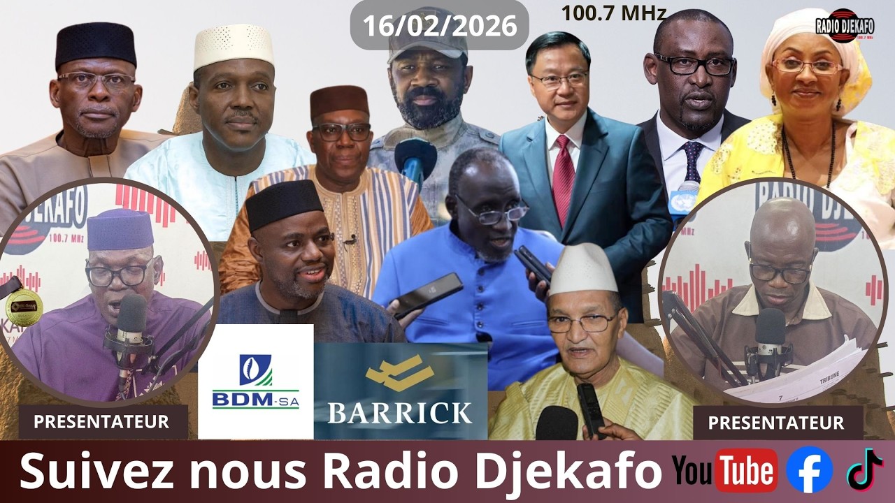 RADIO DJEKAFO 16 FEVRIER DABA TOUNKARA ET BOUBACAR TRAORÉ
