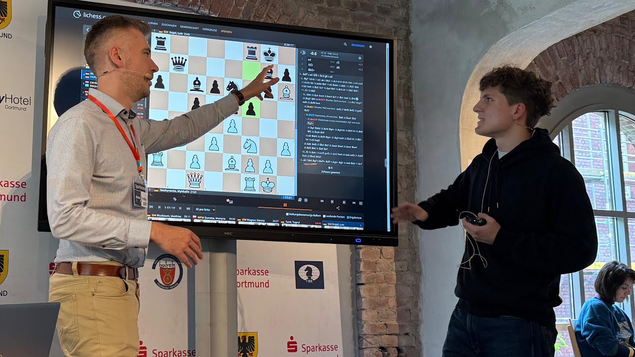 GM Luis Engel startet sein Schachjahr! Dortmunder Schachtage Runde 1
