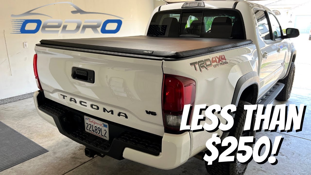 Мягкий чехол OEDRO длиной 5 футов, складывающийся втрое, для Toyota Tacoma 2016–2023 годов | Как ...