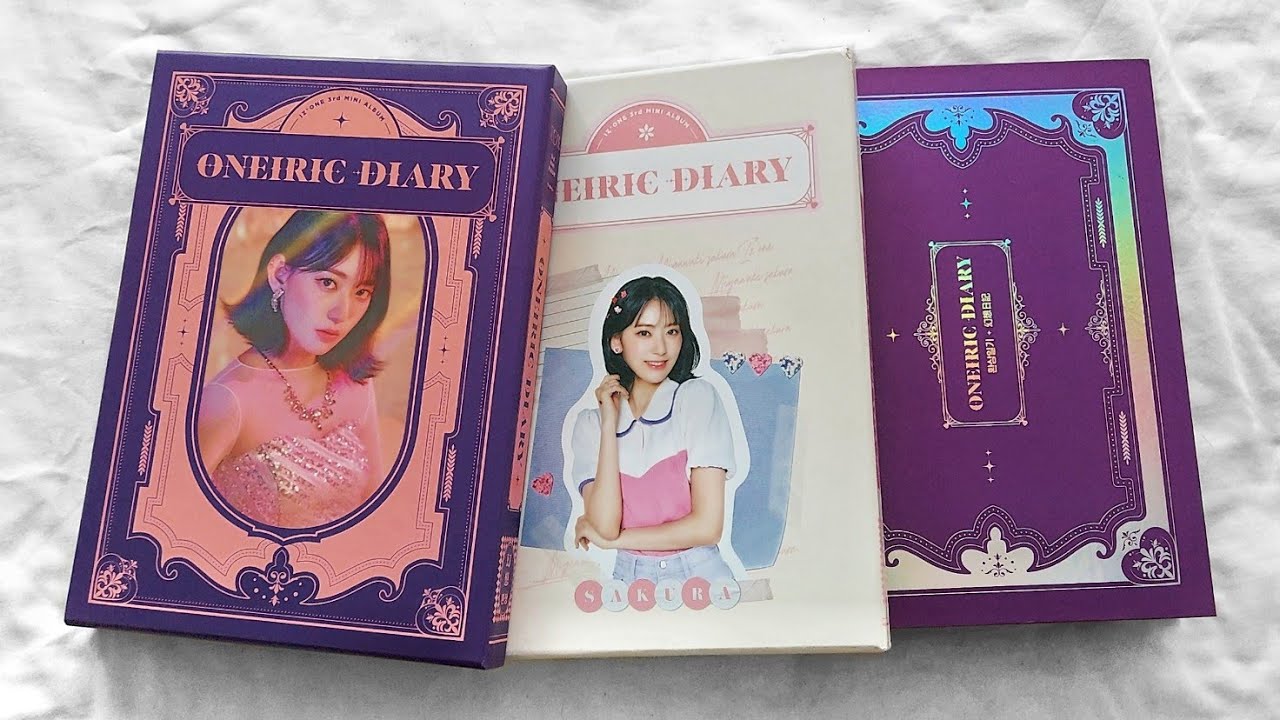 ✧ IZ*ONE 아이즈원 3rd Mini Album ❝ Oneiric Diary ❞ Unboxing (일기 + 환상 + 3D Ver.) ✧