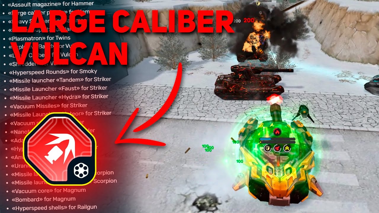 Tanki Online - Vulcan Large Caliber Montage | Battleship 2024 Event