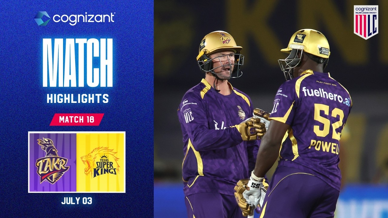Cognizant Match Highlights | LA Knight Riders vs Texas Super Kings | Match #18