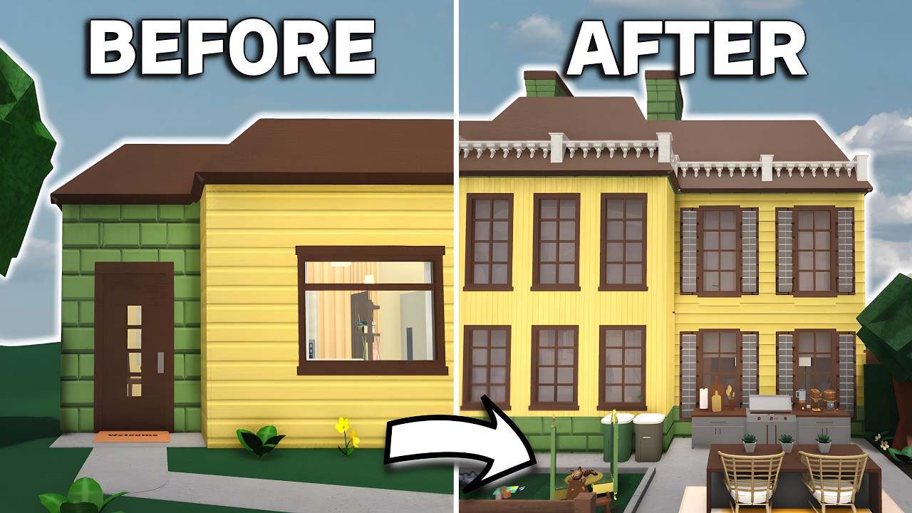 I RENOVATED THE BLOXBURG STARTER HOUSE INTO A FAMILY HOME