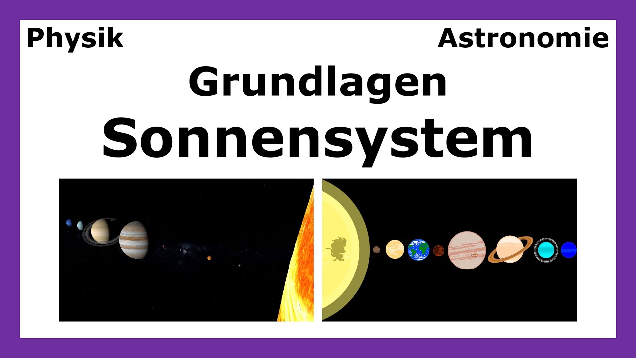 Grundlagen Sonnensystem | Himmelsk&ouml;rper, Gr&ouml;&szlig;en, Abst&auml;nde & Lichtlaufzeit